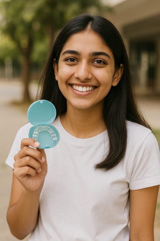 Discreet clear aligners for students and professionals in Hyderabad
