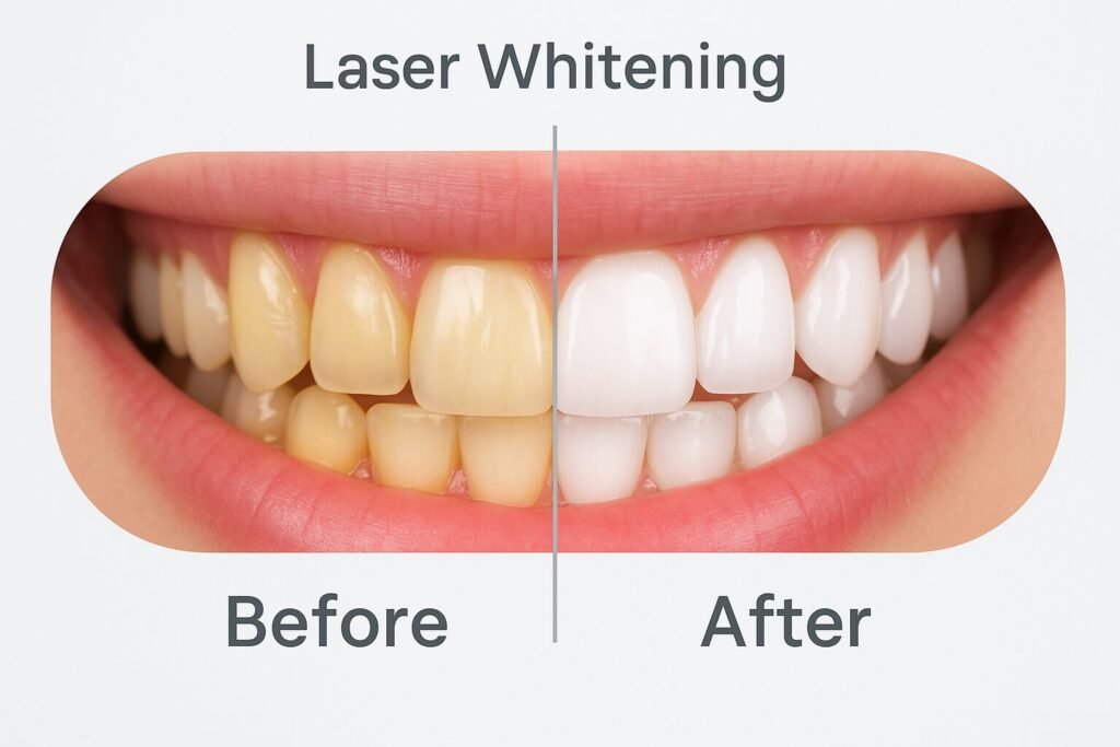 Laser teeth whitening in Gachibowli